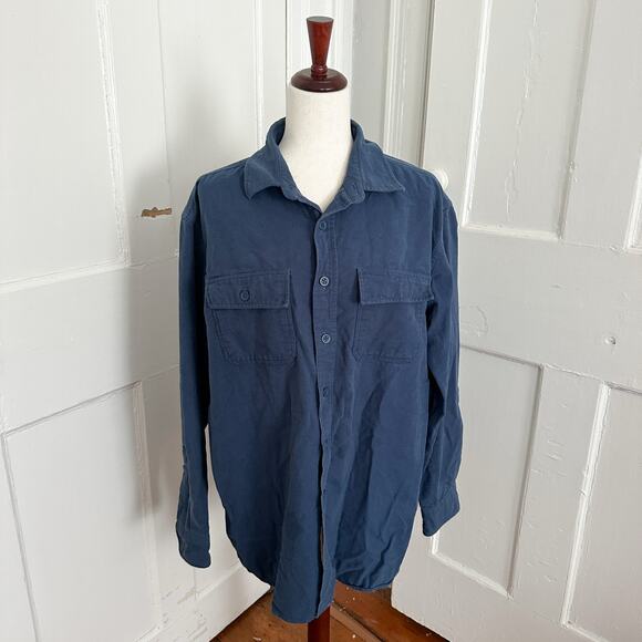 Vintage L.L. Bean Button-Up 100% Cotton Shirt - Picture 1 of 7